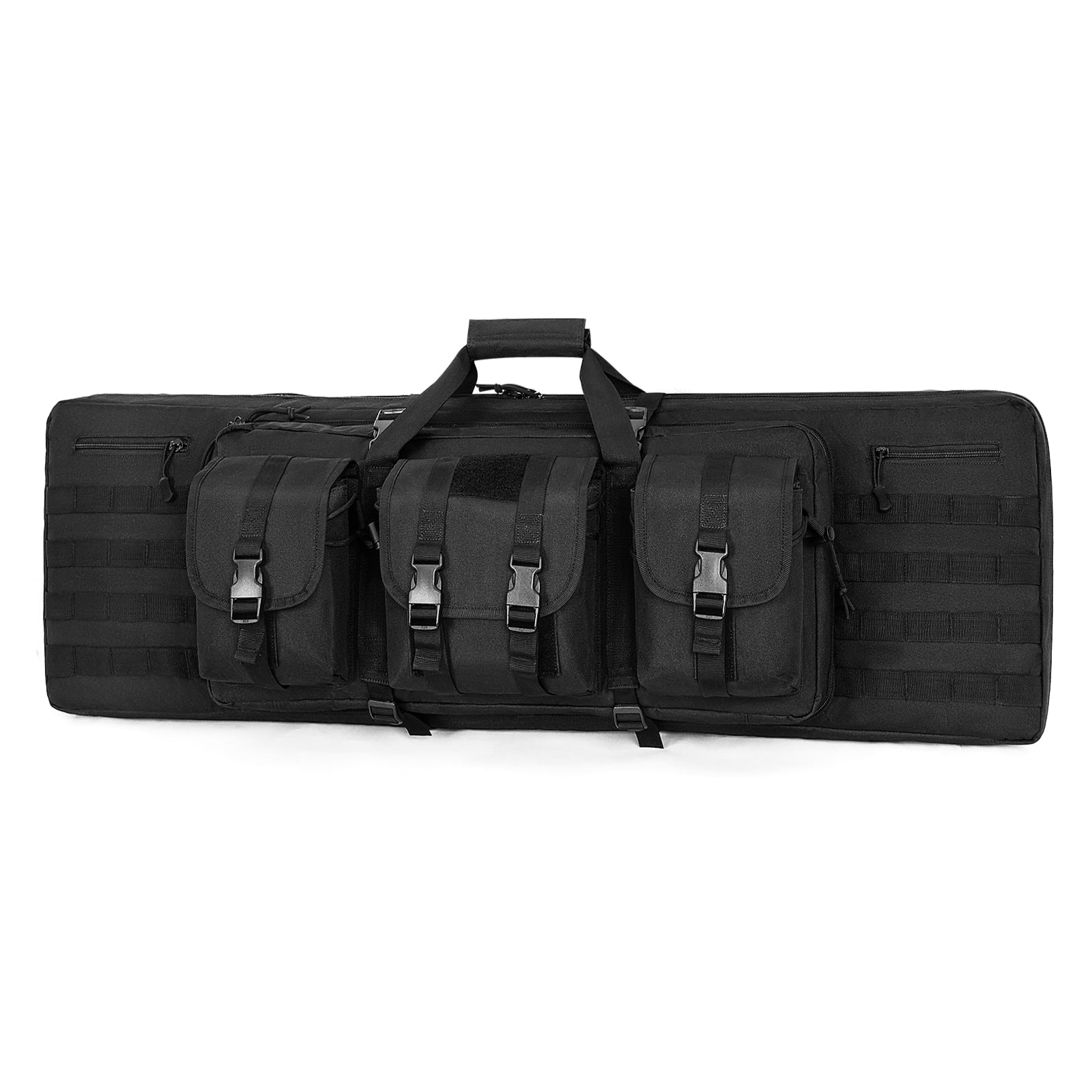 Wossspt Double Gun Case Soft Padded Long Gun Bag Dual Carrying Backpack ...