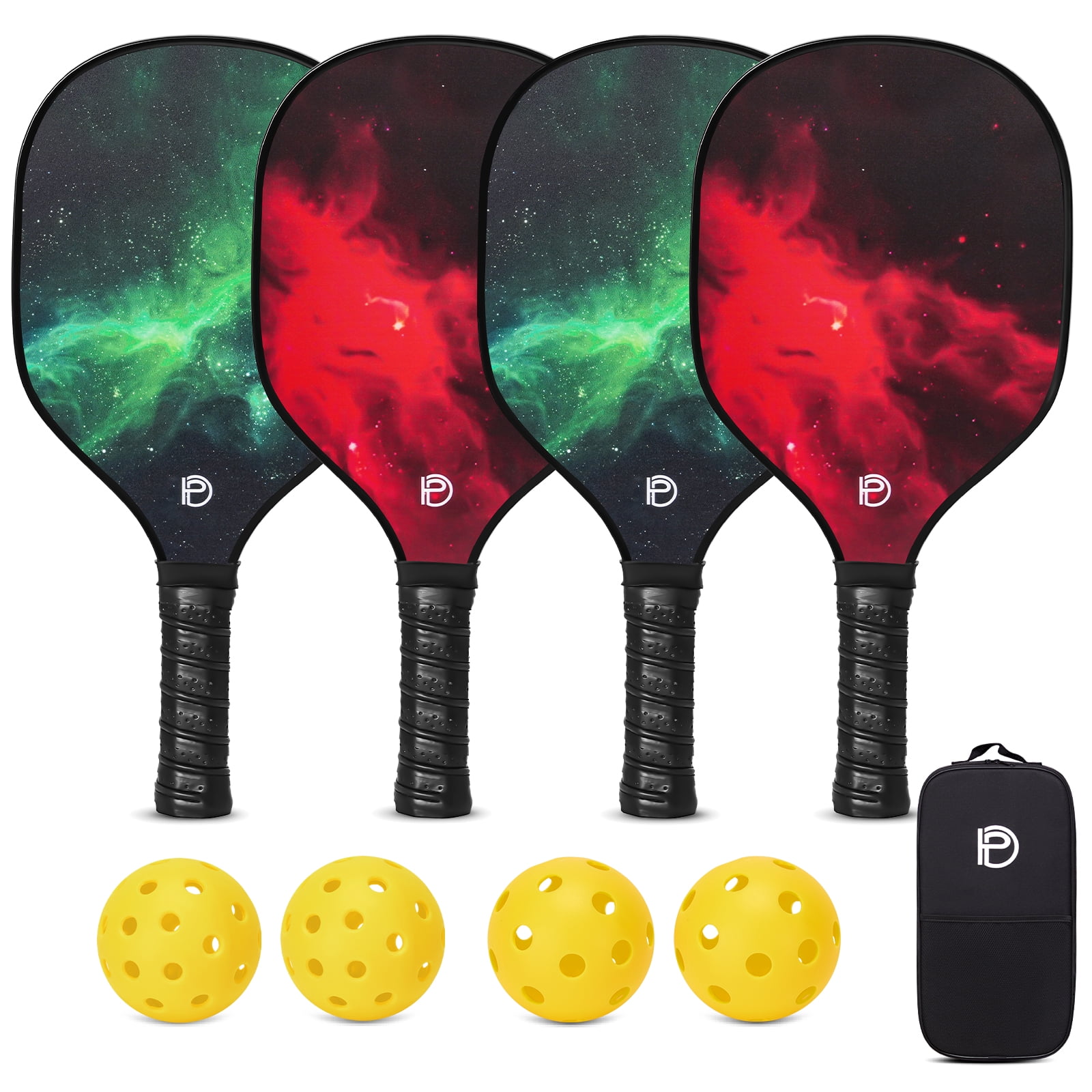 Wossspt Pickleball Wooden Paddles Set of 4 USAPA Approved , 4
