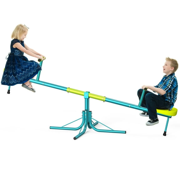 Wostoo Seesaw, Sit and Spin Teeter Totter 110 lbs Heavy Duty 360 Degrees Rotation Teeter-Totter Sturdy Durable Backyard Playground Outdoor seesaw