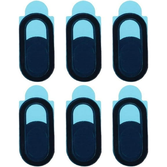 Wosune Web Camera Cover, Easy and Simple Installation Unique Design 0.8 mm Webcam Cover, Ultra Slim Design Optional Quantity for Tablets (6 Pieces)
