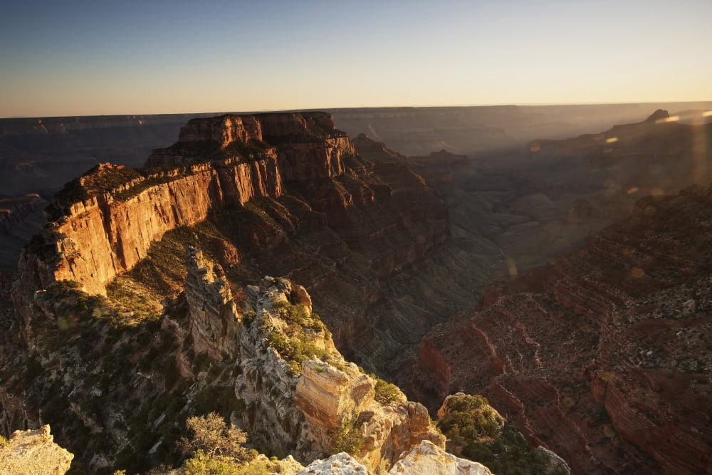 Wotans Throne Grand Canyon National Park Arizona Canvas Art - Terry MooreStocktrek Images (35 x 23)
