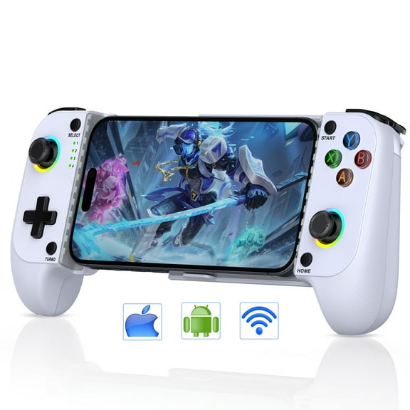 Wotoroto Phone Gaming Controller for iPhone/Android, Wireless Phone Game Controller supports Stream PC, Xbox, PS Games, GeForce Now,MFi Apple Arcade