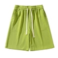 thumbnail image 1 of Wotryit Cargo Pants for Men,Mens Solid Color Loose Shorts Plus Size Fashion Casual Sports Beach Shorts,Cargo Shorts for Men,Mens Shorts Casual(Color:Green,Size:2XL), 1 of 2