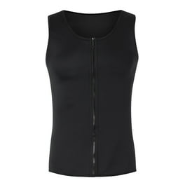ZRBYWB Men s Workout Tank Tops Hot Neoprene Sauna Shirt Body Shaper For Men Sweat Vest
