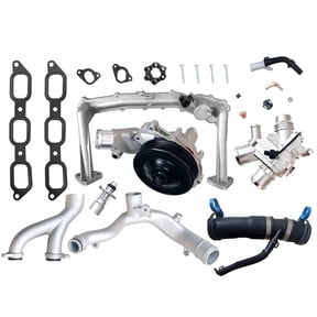 Woudy 1 Set Cooling System Kit 3.0L V6 Supercharged Engine Fits for Jaguar Land Rover