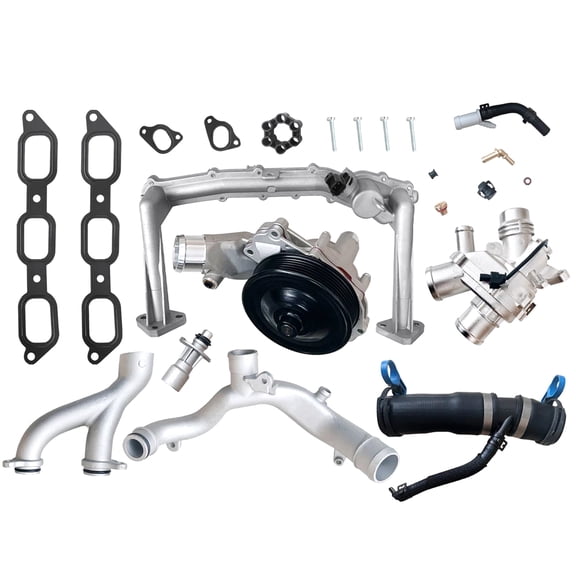 Woudy 1 Set Cooling System Kit 3.0L V6 Supercharged Engine Fits for Jaguar Land Rover