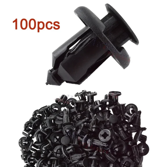 Woudy 100Pcs Bumper Clips, 10mm Hood Fender Push Rivets Retainers, for Honda, Replace 91503-SZ5-003