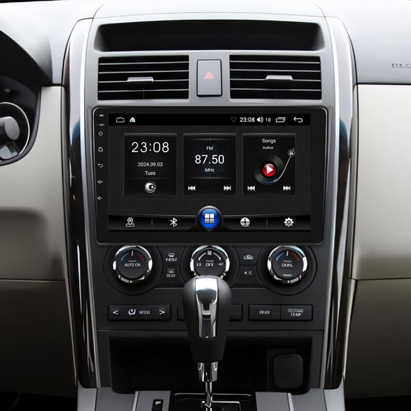 Woudy 2+64G Android 15 Car Stereo Radio with Apple CarPlay WiFi GPS Camera & Mic for Mazda CX-9 2007-2015