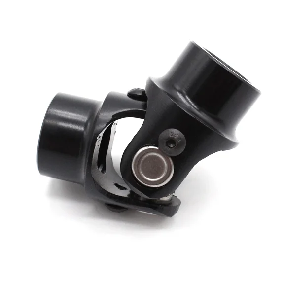 Woudy 3/4" Round x 3/4" Round Black Single Universal Steering U Joint Weld On Racing