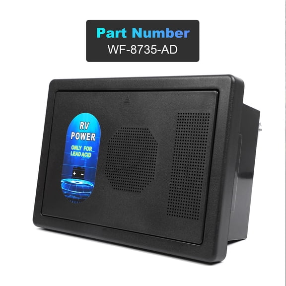 Woudy 30 Amp WF-8735-AD Auto-Detect Series Converter/Charger for RVs, Black Model WF8735-P