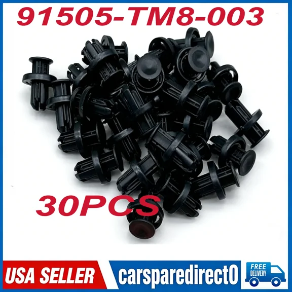 Woudy 30PCS Bumper Under Cover Retainer Clip, OEM 91505-TM8-003, for Honda Accord Civic CR-V Odyssey Pilot 2012-2021