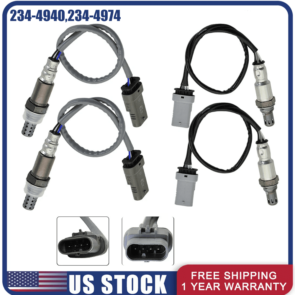 For 2016-2020 GMC YUKON YUKON XL 5.3L 6.2L V8 4pcs Oxygen Sensor Upstream+ Down
