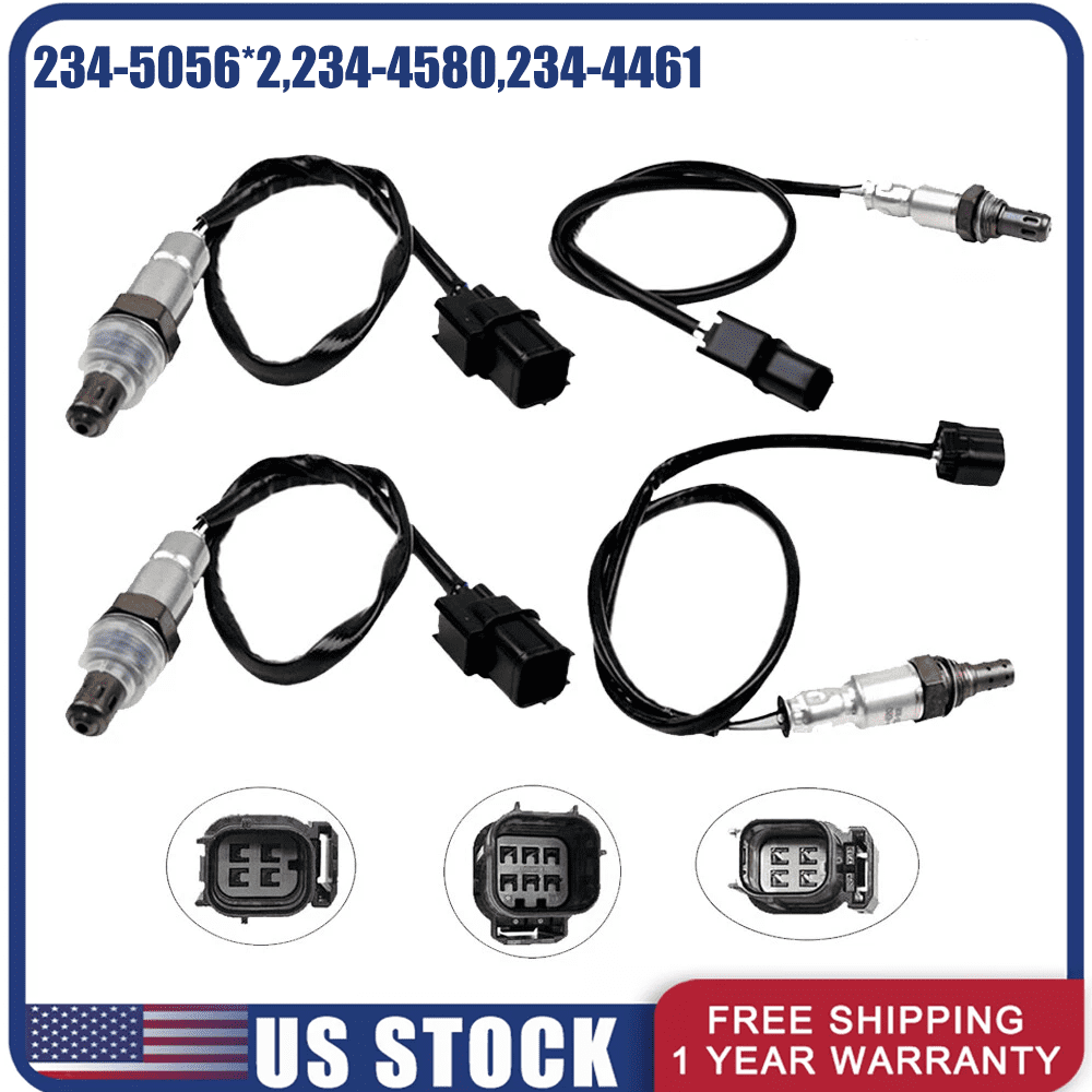 Woudy 4Pcs Upstream and Downstream Oxygen Sensor for 2008-2012 Honda Accord V6 3.5L