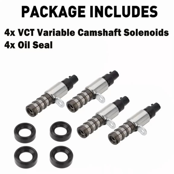 Woudy 4X Camshaft Timing Solenoid Valve VCT VVT for Ford F-150 Lincoln 2017-2024 3.5L 5.0L
