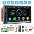 thumbnail image 1 of Woudy 7 inch Double DIN Car Stereo, Touch Screen Bluetooth FM Wireless Apple Carplay with GPS Navigation, 1 of 15