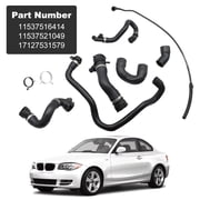 Woudy 7PCS Radiator Coolant Hose Pipe Kit for BMW E90 128i 328i N51 Engine 2007 2009 2011