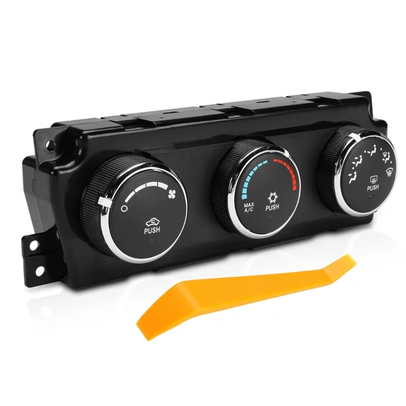 Woudy AC Climate Control Module with Rear Defrost, for Dodge Ram 1500 Pickup 2009-2010, Replace 55056826AB