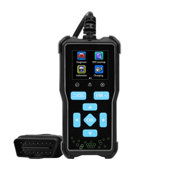 Woudy AT100 Universal OBD II Scanner Car Engine Fault Code Reader with 1.8 Inch TFT Color Screen