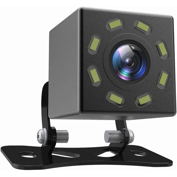 Woudy Backup Camera, 8 LEDs Night Vision 170 Wide Angle Rear View, for Car Trucks RV
