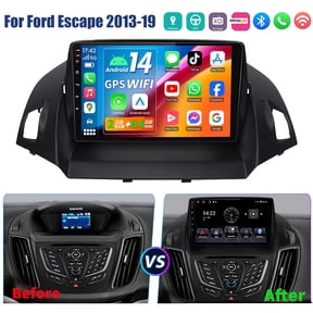 Woudy Car Radio Stereofor Ford Escape 2013-2019, 2+64G Car Stereo with Wireless Carplay Android 9" Touchscreen, Car Radio Bluetooth FM/RDS GPS WiFi