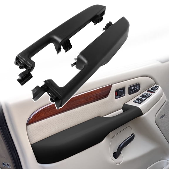 Woudy Front L+R Door Armrest Handle Black 88981574 for 1999-2006 Chevy Avalanche Escalade