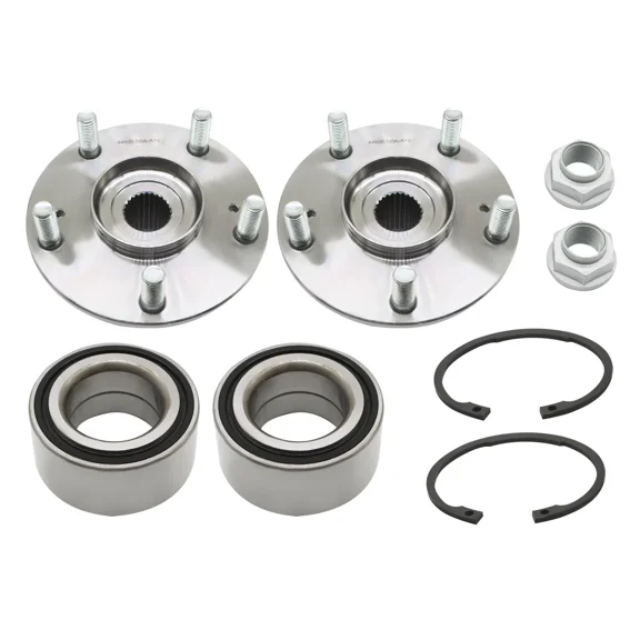 Woudy Front Left and Right Wheel Hub Bearing Assembly, Set of 2, for Acura ILX TL TSX and Honda Accord Civic Element, 2003-2018, Replace BR930575K