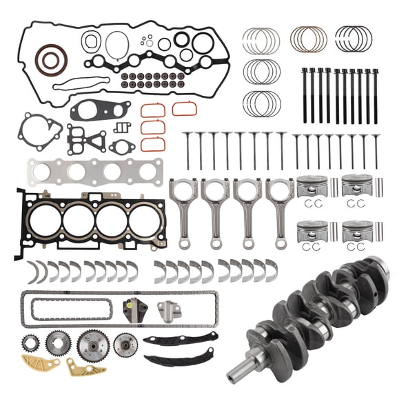 Woudy G4KH 2.0T Engine Rebuild Kit with Crankshaft Connecting Rods and Timing Kit for Hyundai Kia