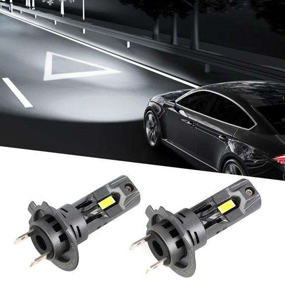 Woudy H7 LED Headlight Bulbs Kit 6500K White High Low Beam Light Super Bright
