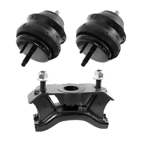 Woudy Hydraulic Engine Mounts and Transmission Mount Set 3PCS, for Cadillac CTS 3.6L AWD 2008-2013, Replace 20824598