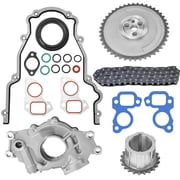 Woudy Oil Pump W/ Timing Chain Kits for Chevrolet GM 4.8L 5.3L 6.0L LS1 LS2 LS3 M295HV