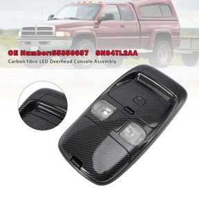 Woudy Overhead Console Dome Light Storage for Dodge Ram 1500 2500 1998-2002 55350657