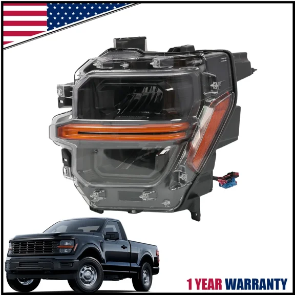 Woudy Reflector LED Headlight, Left Driver Side, for Ford F-150 STX XLT XL 2024-2025