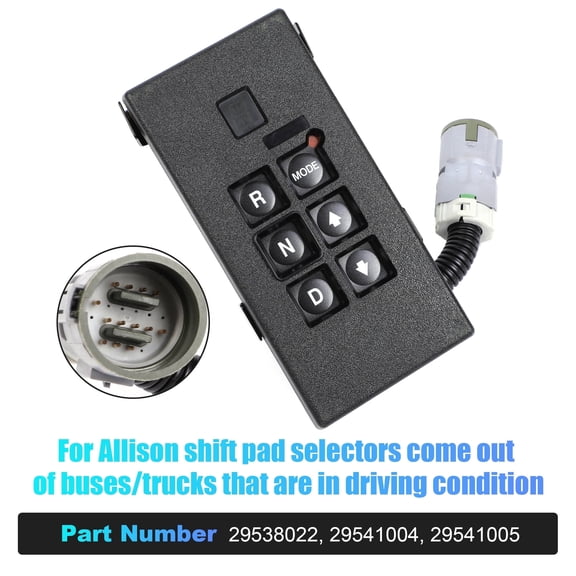 Saree Shift Pad Transmission Selector WTEC-3 Push Button Shifter for Allison 29538022 Transmission Electronic Shift Control Panel Replacement Part