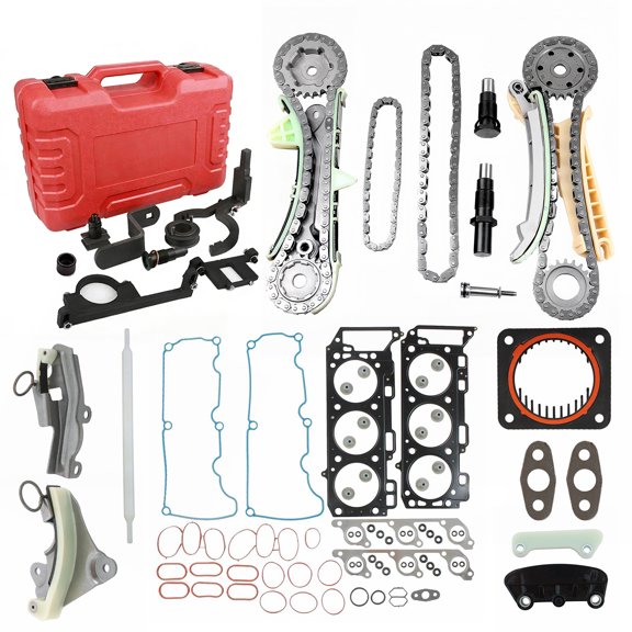 Woudy Timing Chain Kit and Head Gasket Set with Timing Tool Kit, for Ford Explorer Ranger Mustang, Mercury Mountaineer, Mazda B4000, Land Rover LR3 4.0L SOHC V6 1997-2011