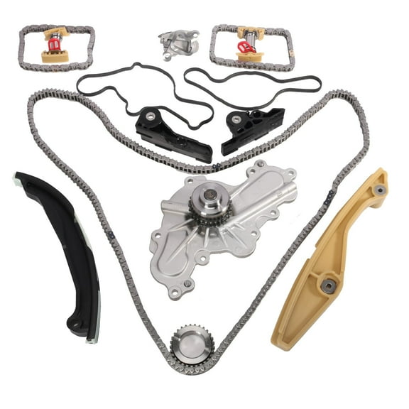Woudy Timing Chain Kit & Water Pump for 2012-2016 Ford F150 Explorer Edge 3.5L 3.7L V6
