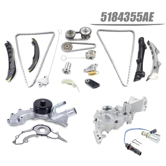 Woudy Timing Chain Kit with Oil Pump and Water Pump, for Chrysler Dodge Jeep Ram 3.6L V6 Pentastar 2011-2020
