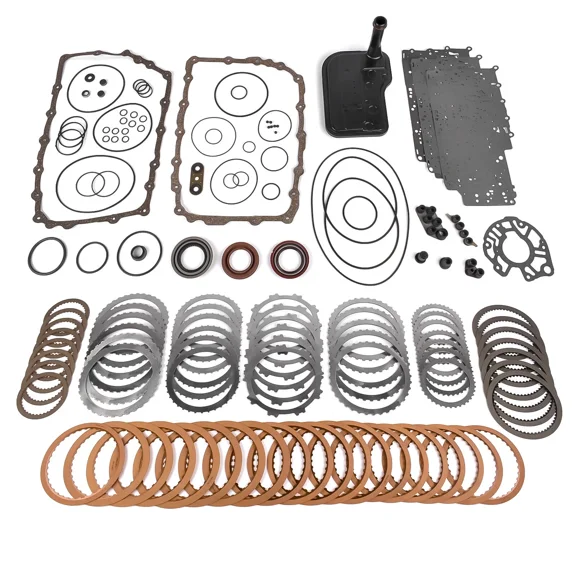 Woudy Transmission Master Rebuild Kit, for 6L80 6L80E 6L90 6L90E, Includes Gaskets Frictions Seals Filter, for Chevy Cadillac GMC Hummer, OE 24236931 34664P