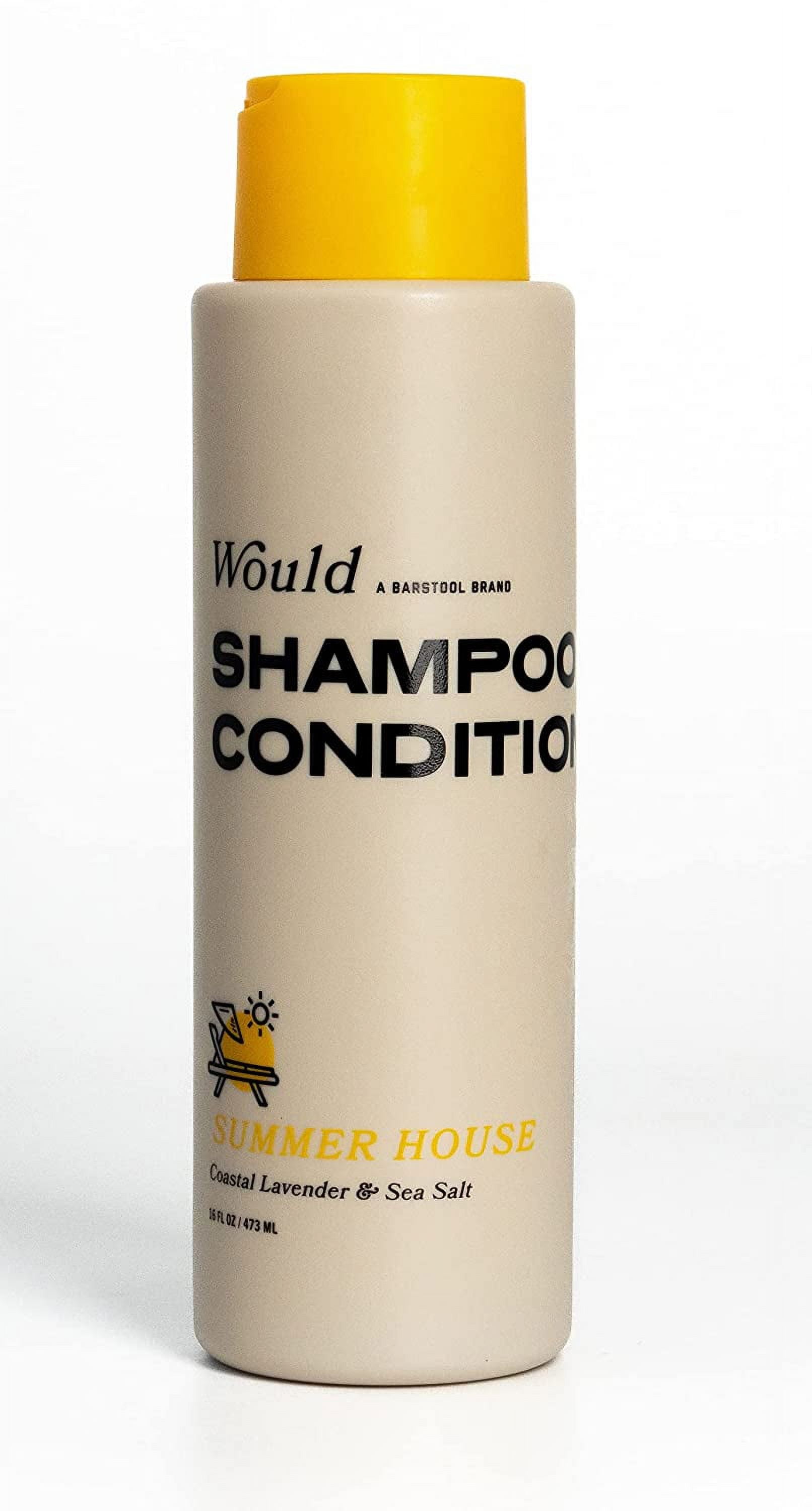 Would Summer House Men’s Shampoo and Conditioner 2 In 1 (16 oz) - Formulated for All Hair Types - Sulfate-Free Barstool Sports Hair Care - Coastal Lavender and Sea Salt -Gift for Men