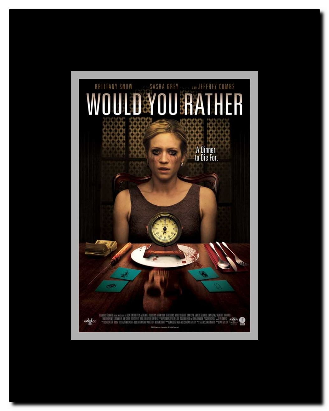 Would You Rather Framed Movie Poster