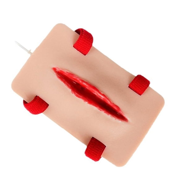 Wound Packing Trainer Model Arresting Bleeding Practice Model Simulated Skin Wound Bleed Model Educational Teaching Aid