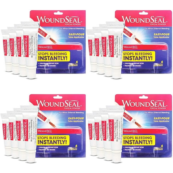 Wound Seal Powder Tube Applicator, Minor External Bleeding, 4 ct, Pack of 4