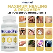 WoundVite® by Zen Nutrients® - Scar, Wound Care, Post Surgery Healing Supplement 60 vegetarian & vegan capsules