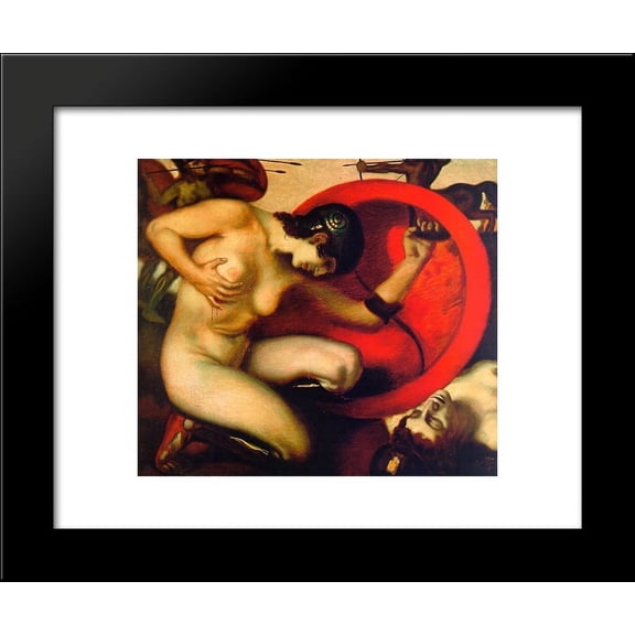 Wounded Amazon 20x24 Framed Art Print by Franz Stuck