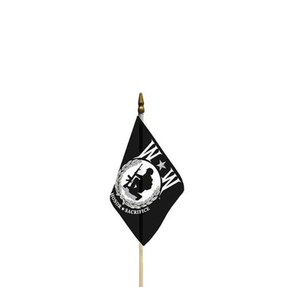 Eagle Emblems F6886 Flag - Wounded Warrior - 4 x 6 in.