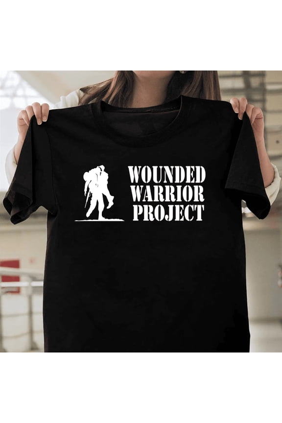 Wounded Warrior Project Logo Support Veterans Military Charity Foundation Tee T41142 Unisex Graphic T-Shirt Soft Cotton, Sizes S-5XL