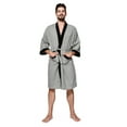 thumbnail image 1 of Woungzha Men's Waffle Kimono Robe Cotton Lightweight Nightgowns Spa Terry Cloth Bathrobe Sleepwear with Pockets, 1 of 6