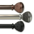 thumbnail image 1 of Woven 1" Curtain Rod 48-84 inch - Satin Nickel, 1 of 2