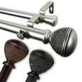 thumbnail image 1 of Woven 1" Double Curtain Rod 160-240 inch - Bronze, 1 of 2