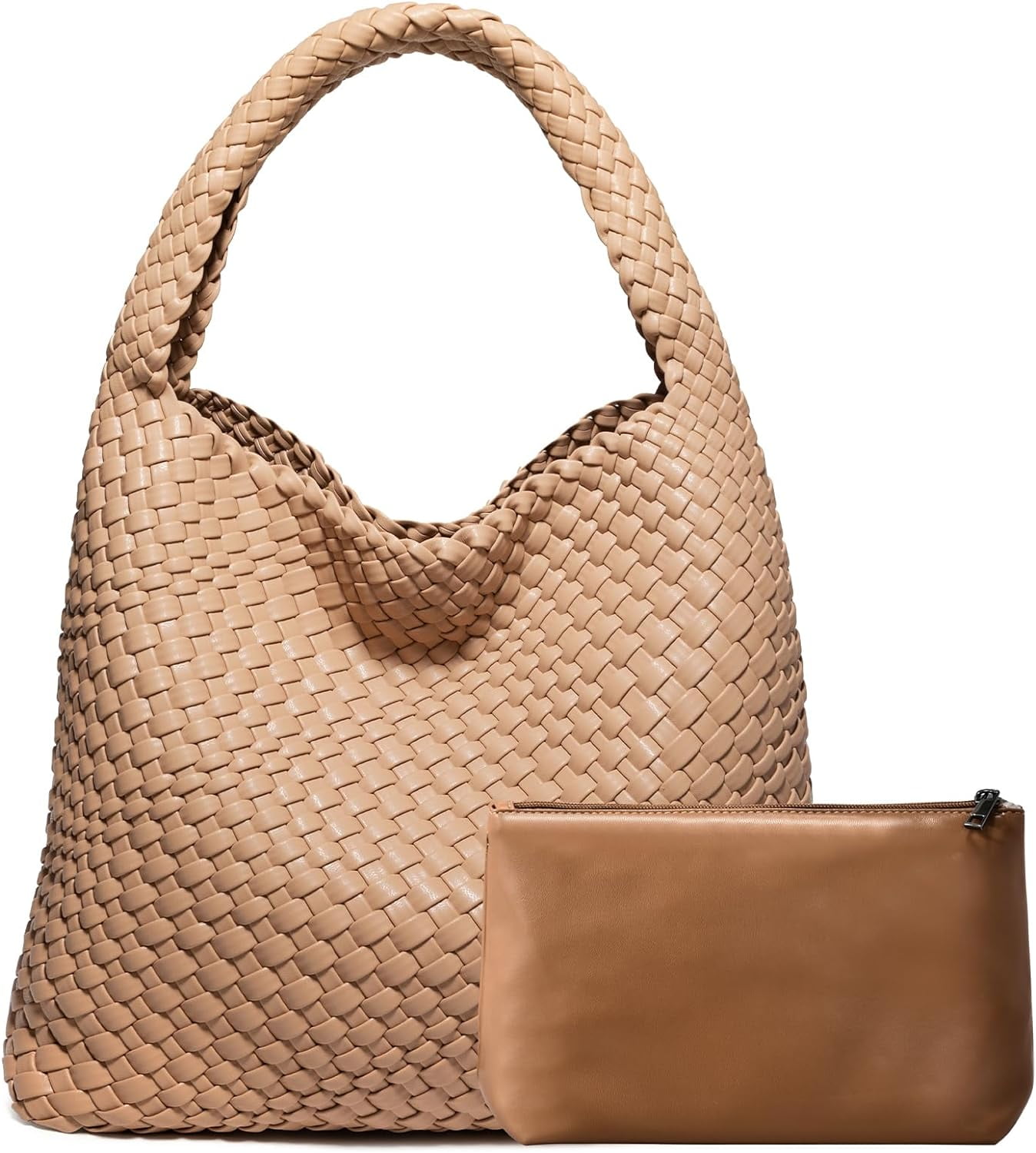 Woven Bag Purses and Handbags Woven Vegan Leather Bag For Women Woven Tote Bag Shoulder Bag Top-Handle Bag With Purses