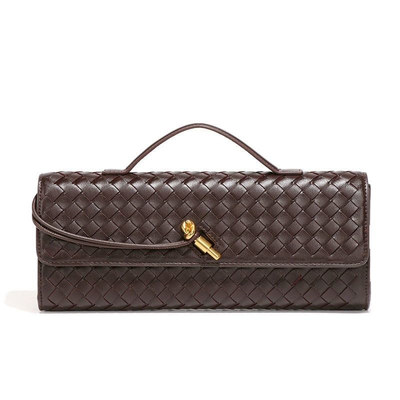 Woven Bag for Women Messenger Bag Unique Clutch Vintage Leather Crossbody Shoulder bag For Commute Vacation Lady Party Events Purse Elegant Fashion Design Satchel Durable Stylish Baguette Handbag
